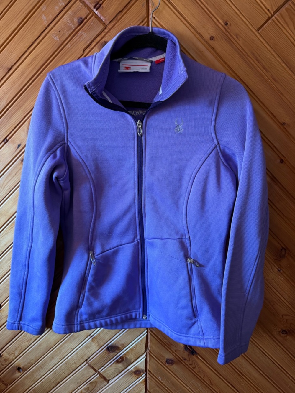 Purple SPYDER fullzip sz Large